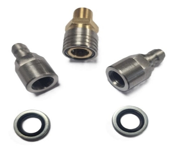 Quick Airgun PCP Coupler Filling / Charging Adaptor Fittings Kit
