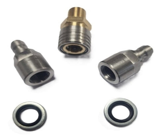 Quick Airgun PCP Coupler Filling / Charging Adaptor Fittings Kit