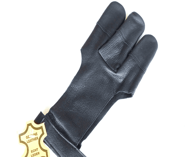 Archers Leather Shooting 3 Finger Glove - LARGE - My Store